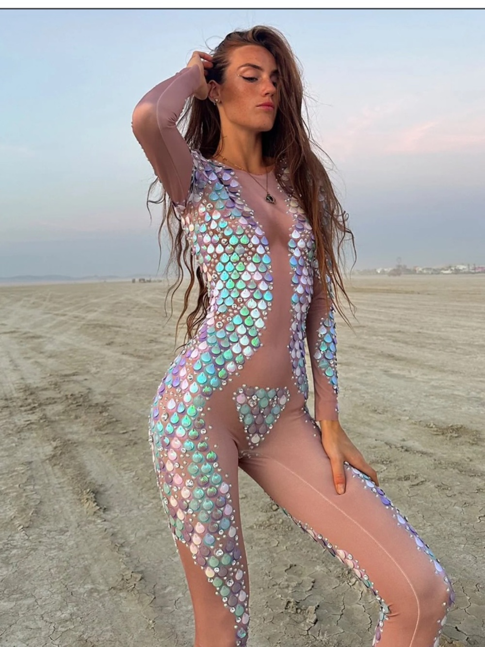 ZINNIA SEQUIN MERMAID JUMPSUIT